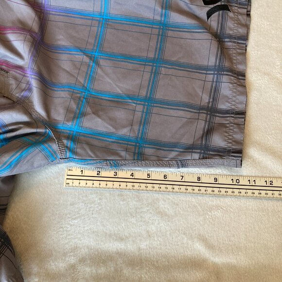 Hurley Men's Puerto Rico Blend Boardshort Gray Blue Fade Size 36 EUC - Picture 12 of 13